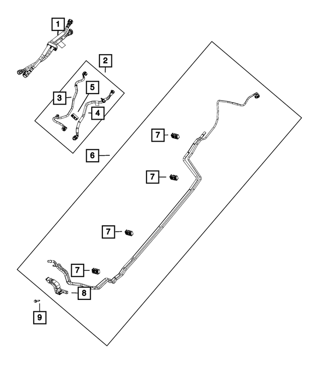 68420289AA - Fuel: Fuel Supply And Return Tube for Mopar Image