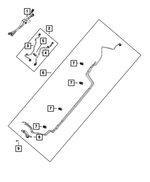 68420289AA - Fuel: Fuel Supply And Return Tube for Dodge: Dart | Jeep: Cherokee Image
