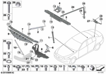 51717180315 - Vehicle Trim: Crossbrace, Rear Left for BMW: 528i, 528iX, 535d, 535dX, 535i, 535iX, 550i, 550iX, 640i, 640iX, 650i, 650iX, 740i, 740LdX, 740Li, 740LiX, 750i, 750iX, 750Li, 750LiX, 760Li, BMW ALPINA B6, BMW ALPINA B7, BMW ALPINA B7L, BMW ALPINA B7LX, BMW ALPINA B7X, Hybrid 5, Hybrid 7, Hybrid 7L, M5, M6 Image image