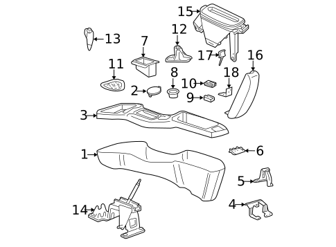 Gear Shift Control for 2001 Chevrolet Cavalier #0