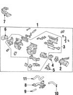 79722SL0A00 - : HVAC Heater Hose for Acura Image
