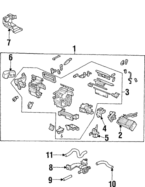 Heater Components for 1997 Acura TL #0