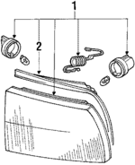 MB529057 - Electrical: Side/Corner Lamp for Mitsubishi Image