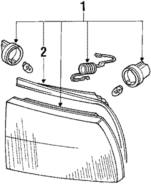 Side Marker & Signal Lamps for 1993 Mitsubishi Galant #0