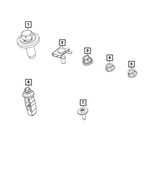 6513036AA - Electrical: Retainer Bolt for Ram: 2500, 3500 Image