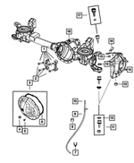 5086685AA - Front Axle; American Axle 235 MM Single Rear Wheel; Differential and Drive Line: Hex Head Bolt, Mounting for Dodge: Ram 1500, Ram 2500, Ram 3500 | Ram: 2500, 3500 Image