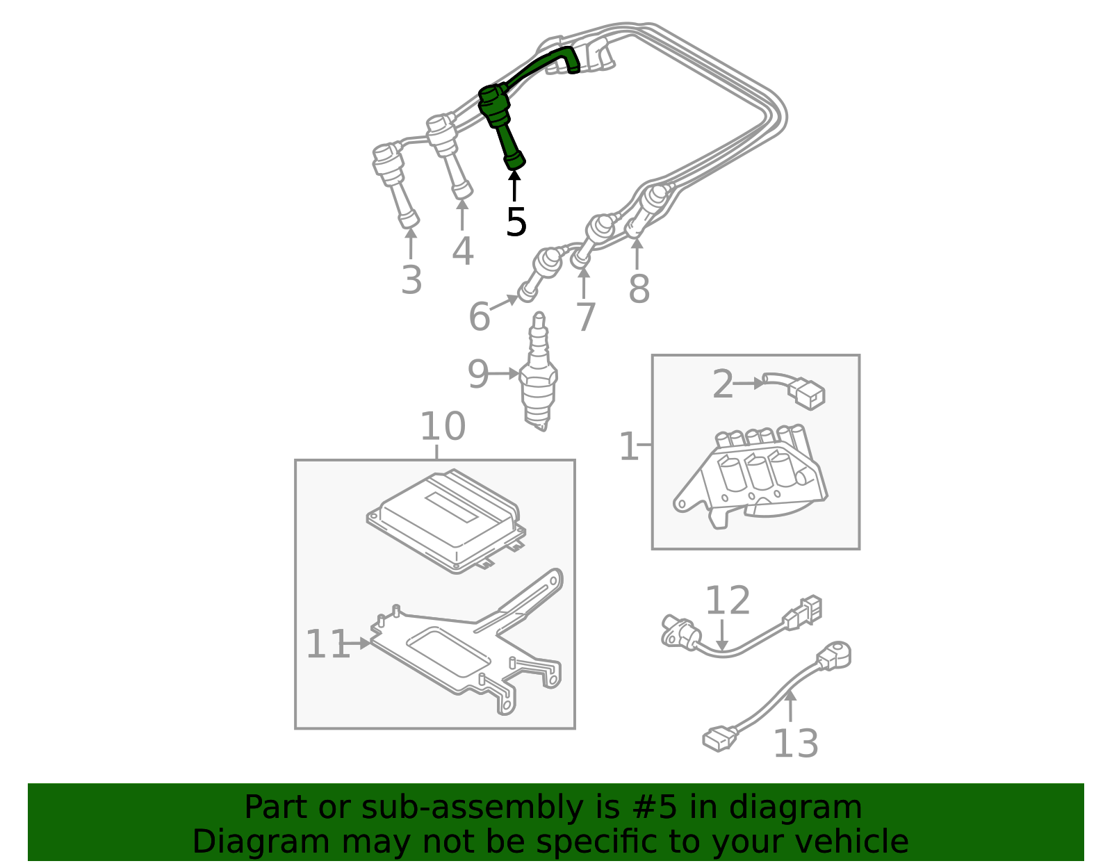 27460-37310 - Plug Wire 2005-2010 Kia Sportage | Kia.Parts Store