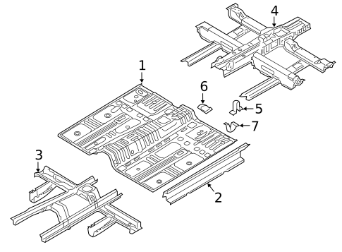 Floor for 2017 Hyundai Santa Fe #0