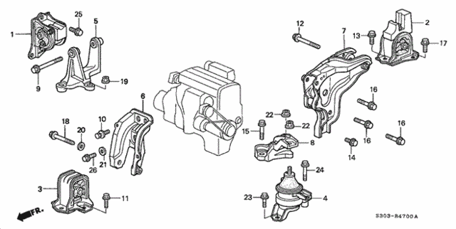 MT Engine Mount for 2000 Honda Prelude #0