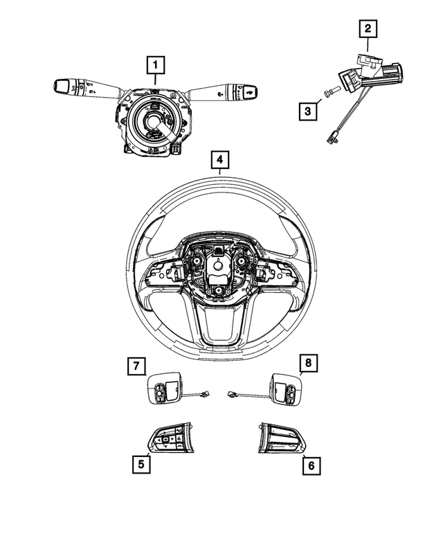 7DP25JXWAB - Electrical: Steering Control Module for Mopar Image image