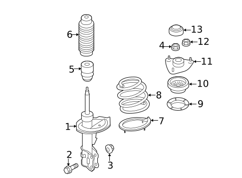 Struts & Components for 2012 Kia Forte Koup #0