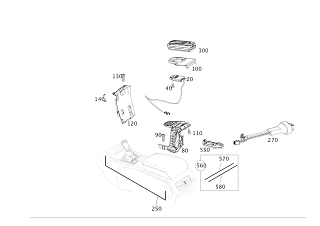 2228206601 - Electrical System: Electric Line for Mercedes-Benz Image