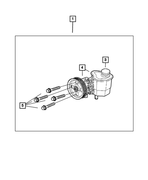 Power Steering Pump for 2008 Chrysler Aspen #0