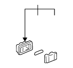 34255SM4961ZW - Body: Courtesy Lamp for Acura: RL, TL Image