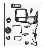 68564856AD - Body: Mirror Assembly for Ram: 1500 Image