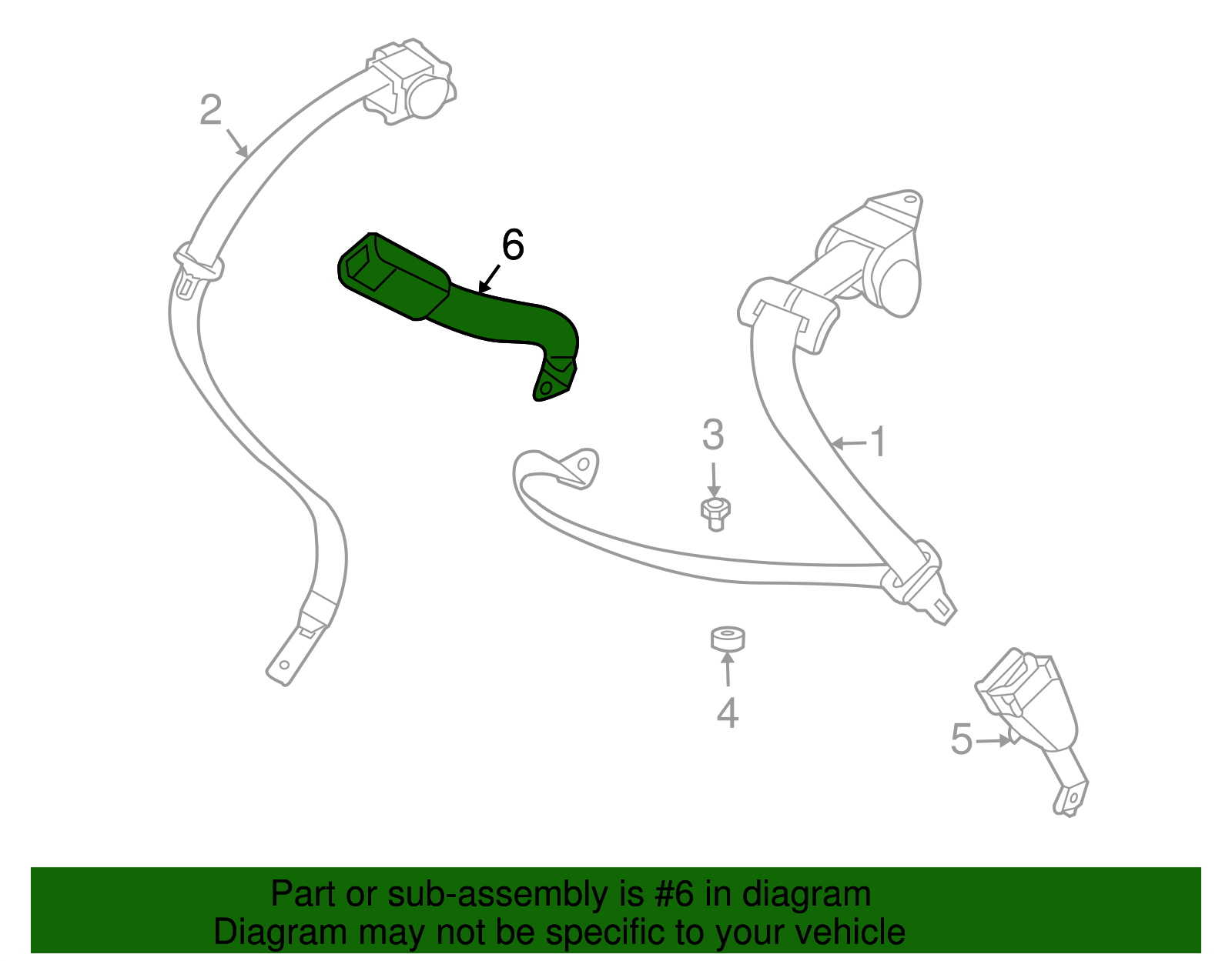 Center Buckle - BMW (72-11-7-018-249)