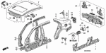 4631SDC405ZZ - Body/Air Conditioning: PANEL, R. SIDE SILL for Honda Image