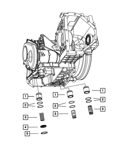 Valve Body, Accumulator, Solenoid and Parking Sprag for 2010 Dodge Journey #2