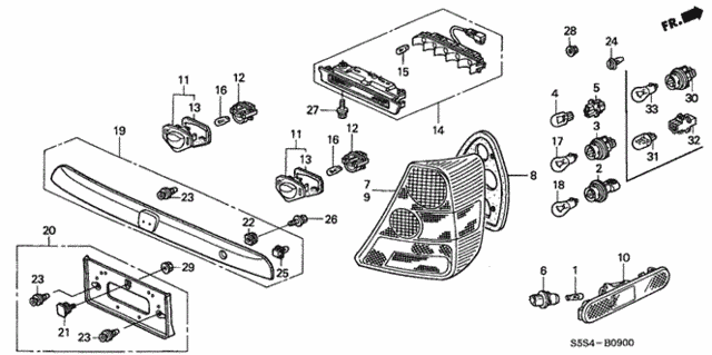 Taillight - License Light for 2005 Honda Civic #0