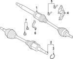 TX13274 - : Motorcraft™ Cv Axle Assembly for Ford Image