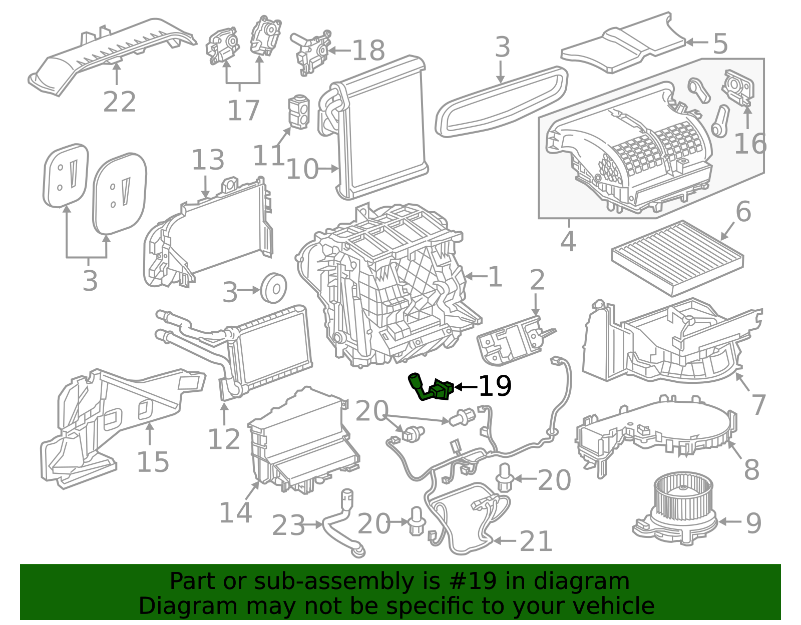 23506196 - Air Conditioning Evaporator Temperature Sensor 2016-2026 GM ...