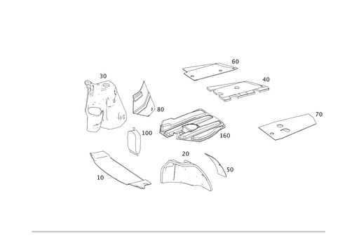 Rear Pillar and Trunk Damping for 2008 Mercedes-Benz C300 #0