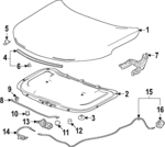 42731626 - : Front Weather-Strip for GM Image