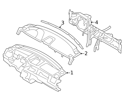 Instrument Panel for 2016 Lincoln MKS #0