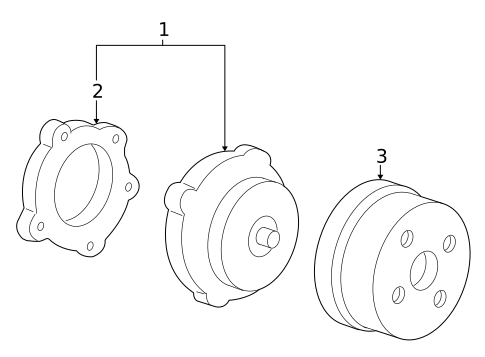 Water Pump & Related Components for 2007 Saturn Relay #0