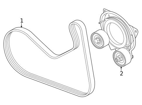 Belts & Pulleys for 2025 BMW 530i #0