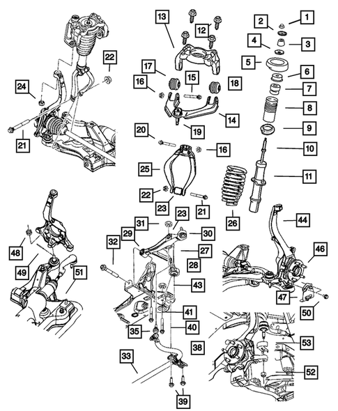 Front Suspension for 2003 Chrysler Sebring #0
