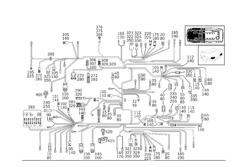 Frame Floor Unit Main Cable Harness for 1993 Mercedes-Benz 600SL #1