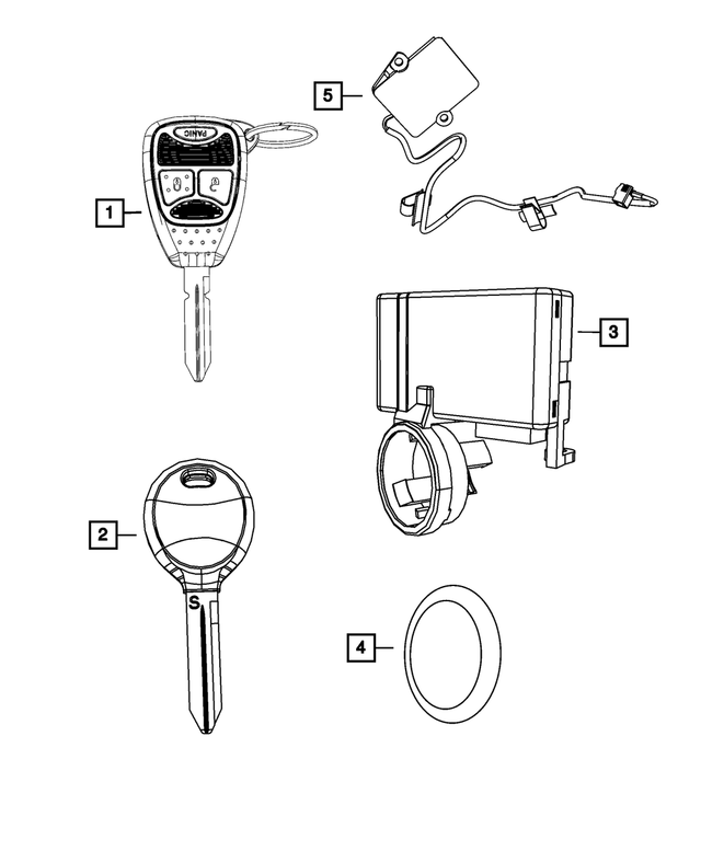 68140641AF - Electrical: Keyless Entry Receiver for Mopar Image image