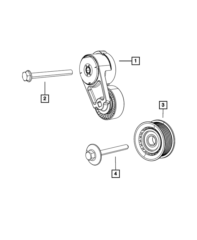 4627506AA - Cooling: Idler Pulley for Mopar Image