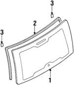 8972343793 - : Lift Gate Glass for Isuzu Image