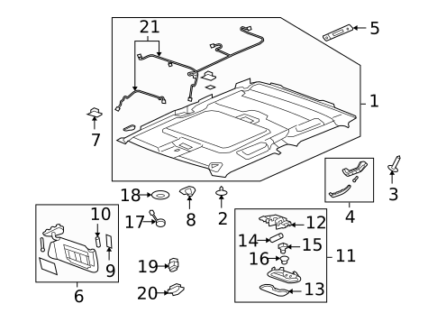 Interior Trim - Cab for 2010 Hummer H3T #1