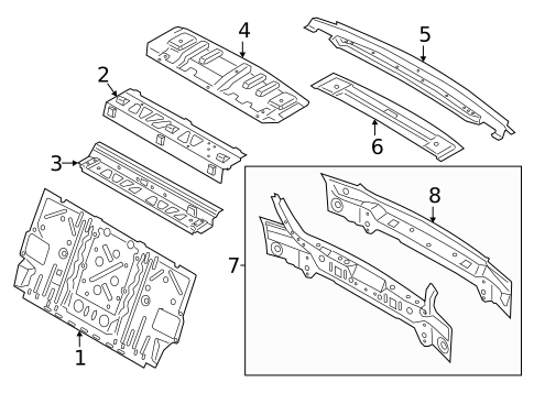 Rear Body for 2021 BMW 745e xDrive #0