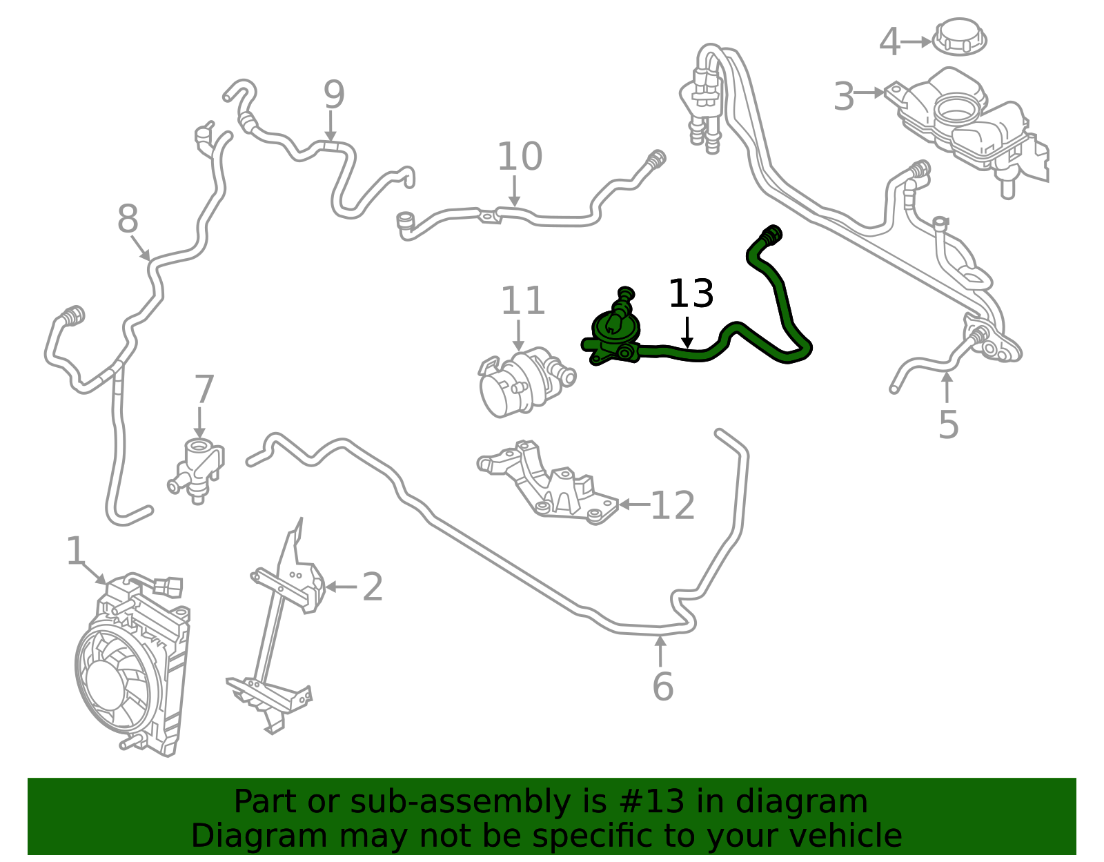 31439713 - Engine Coolant Hose - 2016-2020 Volvo | Volvo OEM Parts Direct