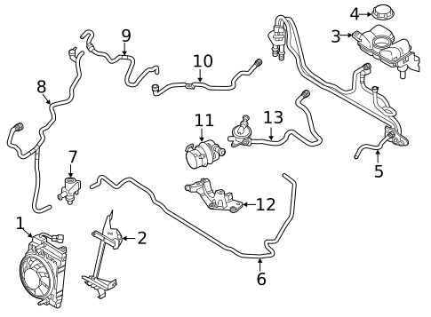 Radiator & Components for 2023 Volvo V60 #10