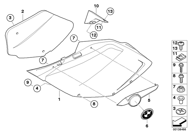 46637677767 - : Left Bracket for BMW-Motorrad Image