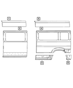 68134257AA - Body Sheet Metal Except Doors: Body Side Aperture Outer Panel for Mopar Image