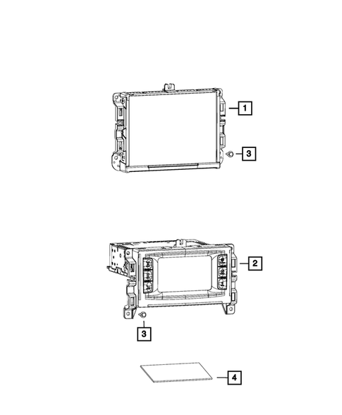 Radio, Antenna, Speakers, DVD, and Video systems for 2015 Chrysler 200 #1