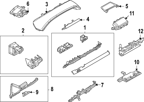 Instrument Panel Components for 2022 Mazda MX-30 EV #0