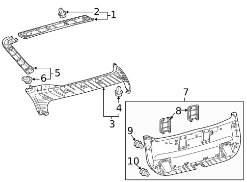 Interior Trim for 2011 Toyota Prius #0
