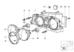 63121370853 - Lighting: Supporting Frame Left for BMW Image