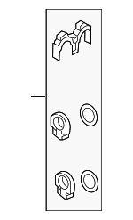 4H0898037A - HVAC: Pipe Assembly Hardware Kit for Audi: A6, A6 Quattro, A7 Quattro, A8 Quattro, RS7, S6, S7, S8 Image
