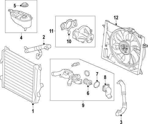 Water Pump for 2009 Jaguar XF #1