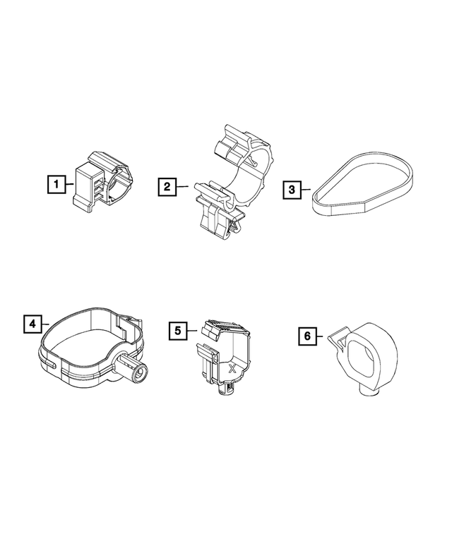68113640AA - Electrical: Wiring Clip for Mopar Image