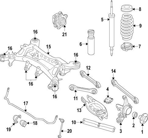 Rear Suspension for 2016 BMW 228i #1