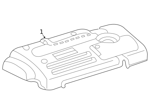 Engine Appearance Cover for 2007 Pontiac Vibe #0